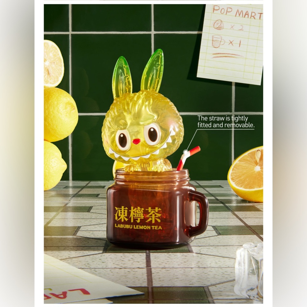 POP MART LABUBU Lemon Tea Figure - Picture 7 of 7